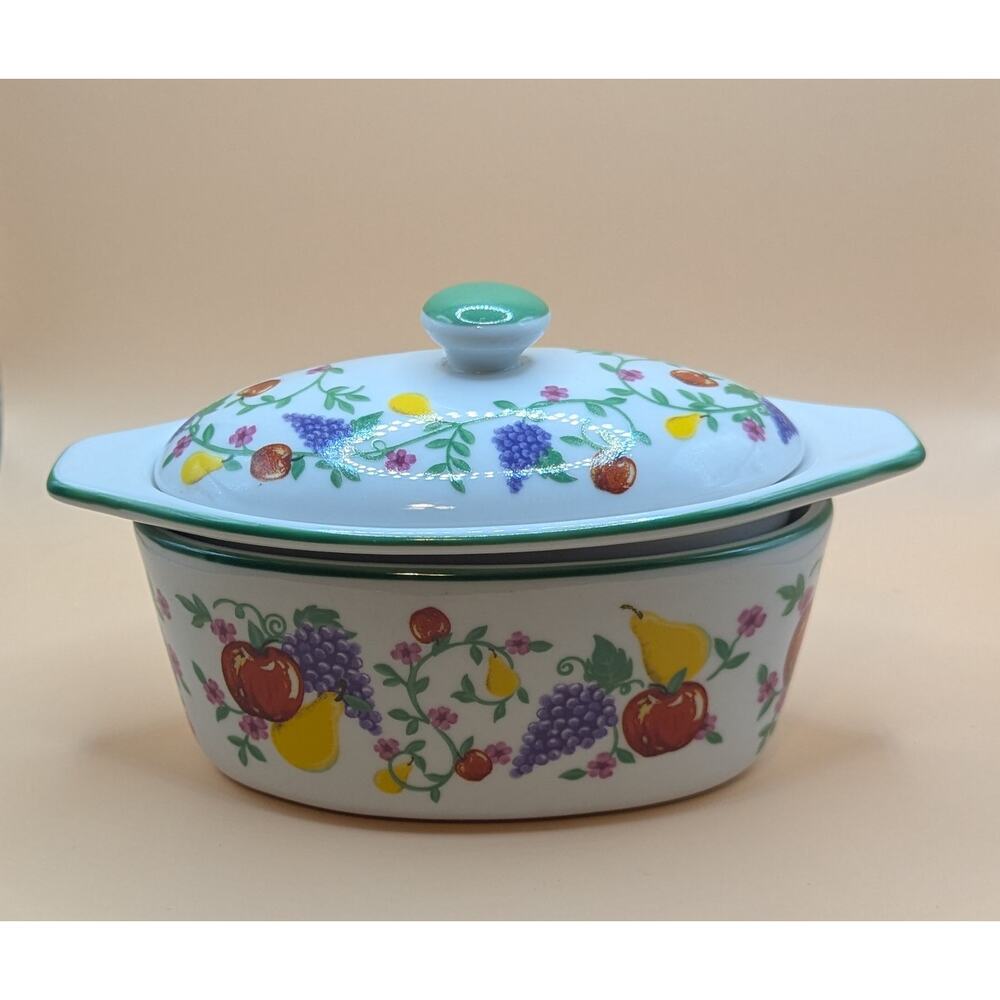 Cook Street The Butter Boat w/ Fruit Design